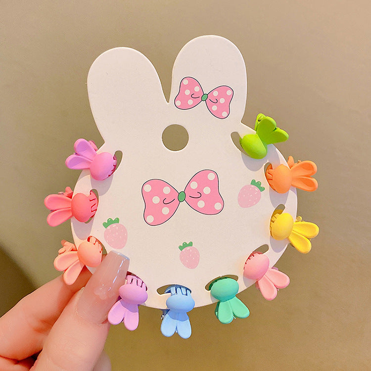 Girls' Candy Color Hair Clip Set