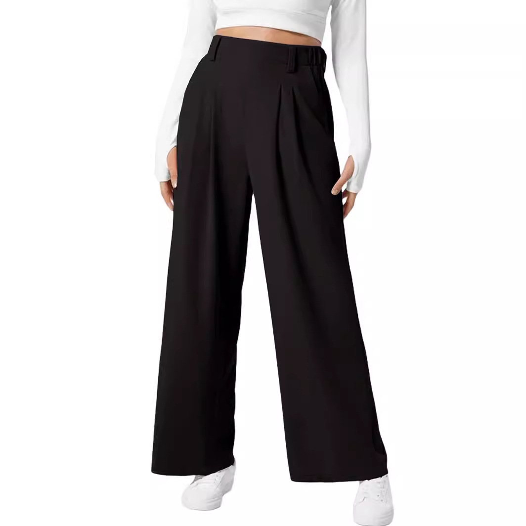High-Waist Wide-Leg Trousers
