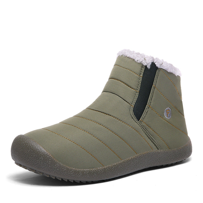 Waterproof Winter Boots, Fleece Lined Short Boots for Men