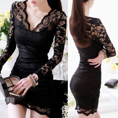 Lace Long Sleeve Dress
