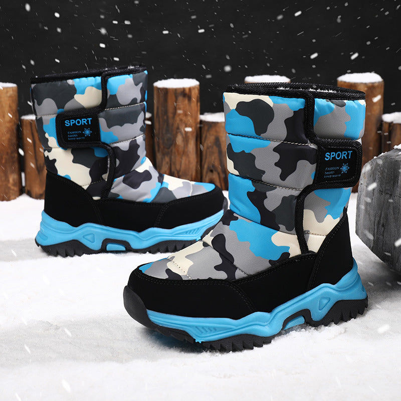 Girls' Camo Snow Boots