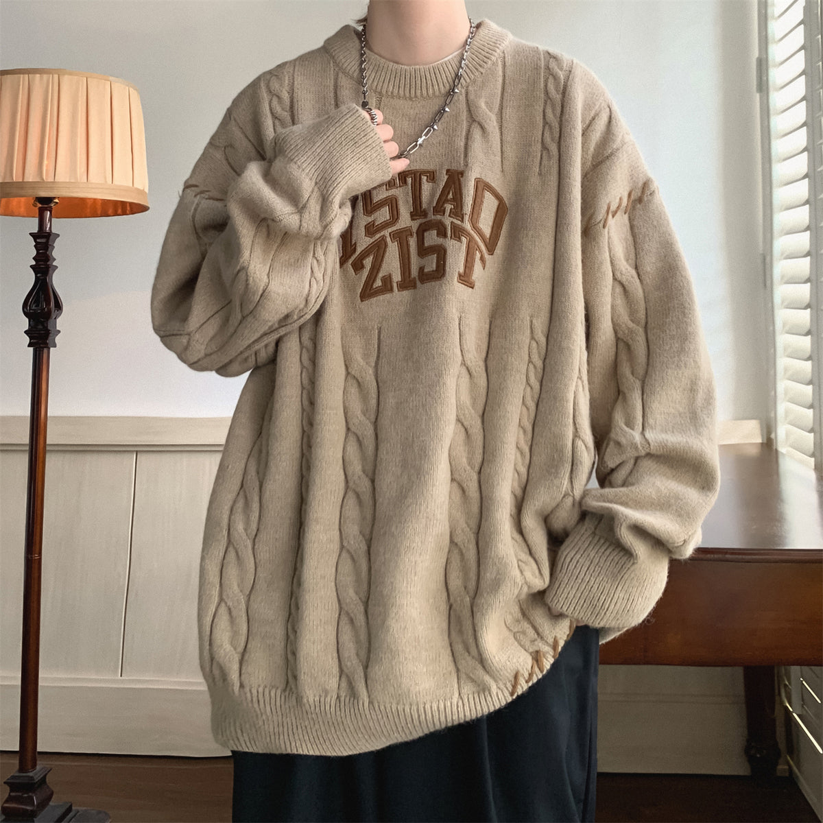 Cable Knit Coat