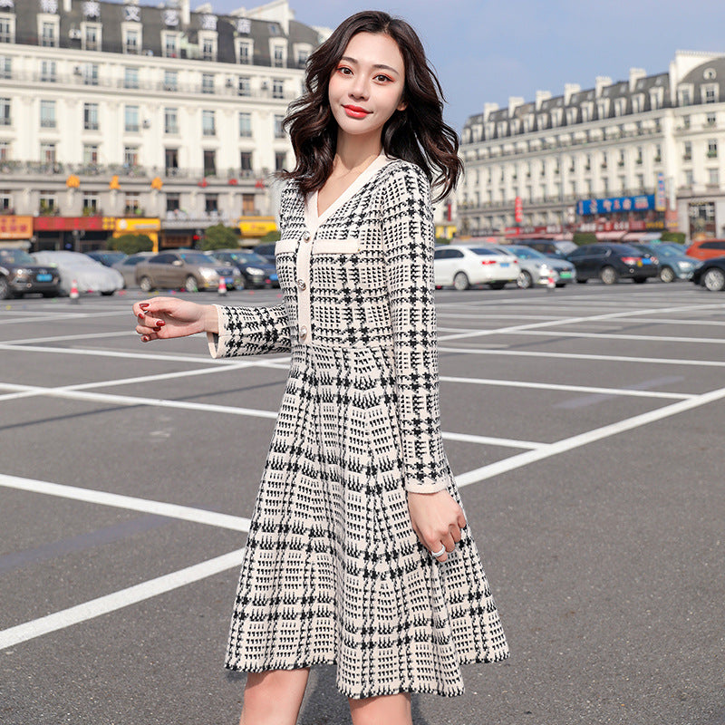 Vintage Knit Midi Dress