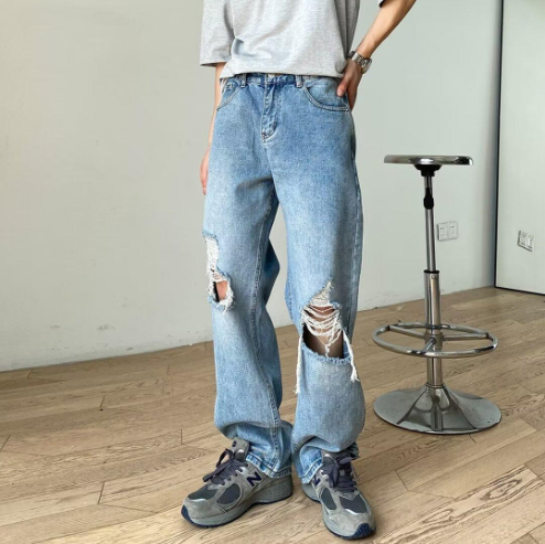Light Blue Ripped Jeans