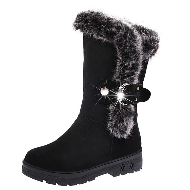 New Autumn Winter Plush Snow Boots for Women