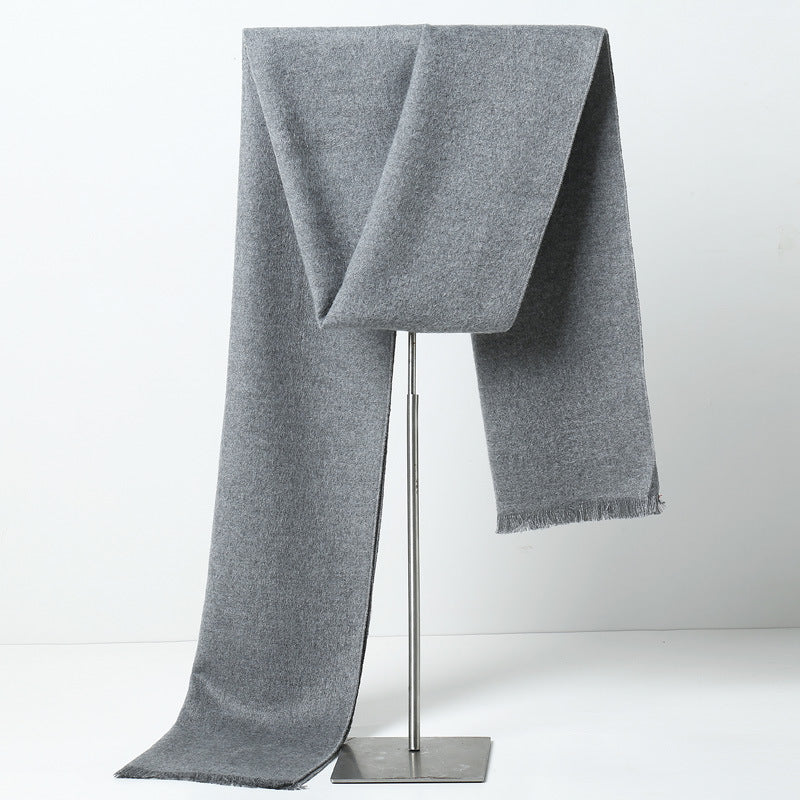 Men's Plaid Cashmere-Feel Scarf