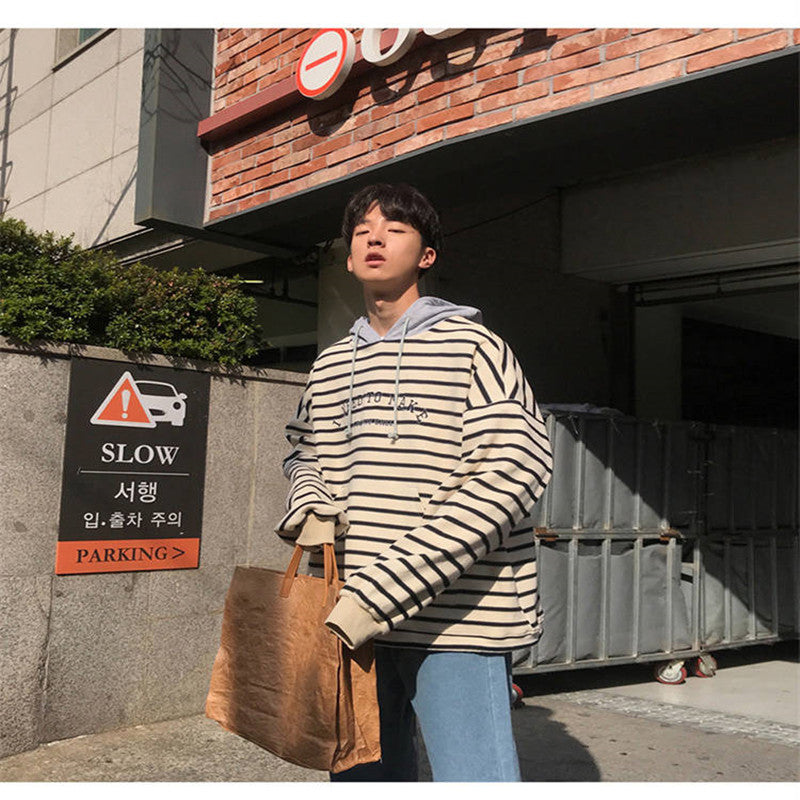 Striped Hoodie Jacket