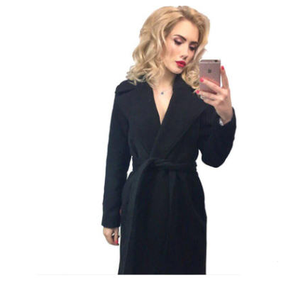 Slim Wool Midi Coat