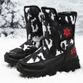 High-Top Boys' Velvet Snow Boots for Ages 7-12