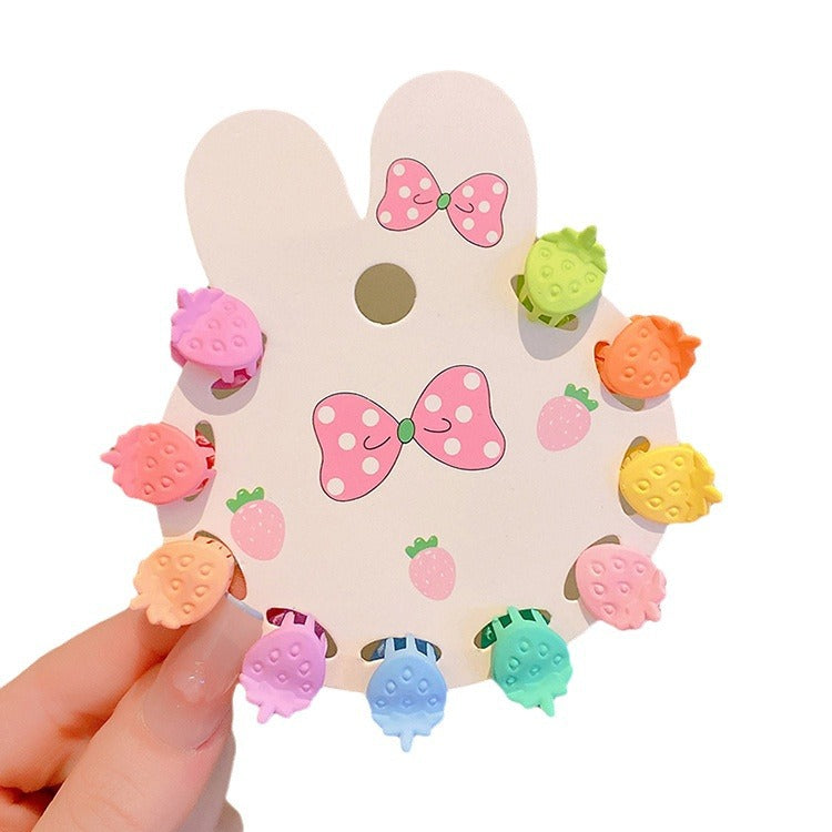 Girls' Candy Color Hair Clip Set