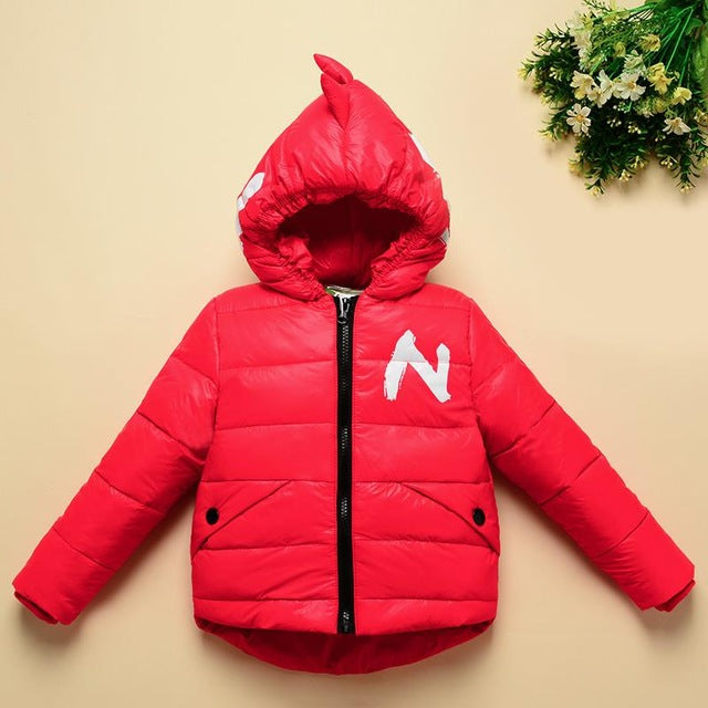 Kids' Dinosaur Puffer Coat