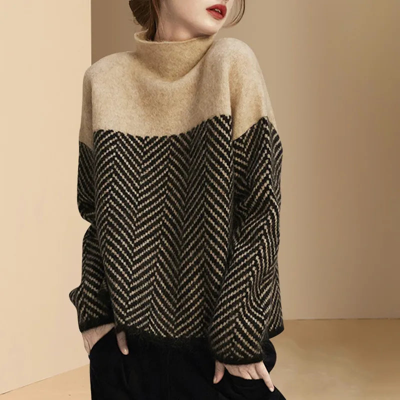 Wool-Blend Turtleneck