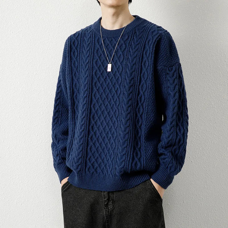 Cable Knit Crew Sweater