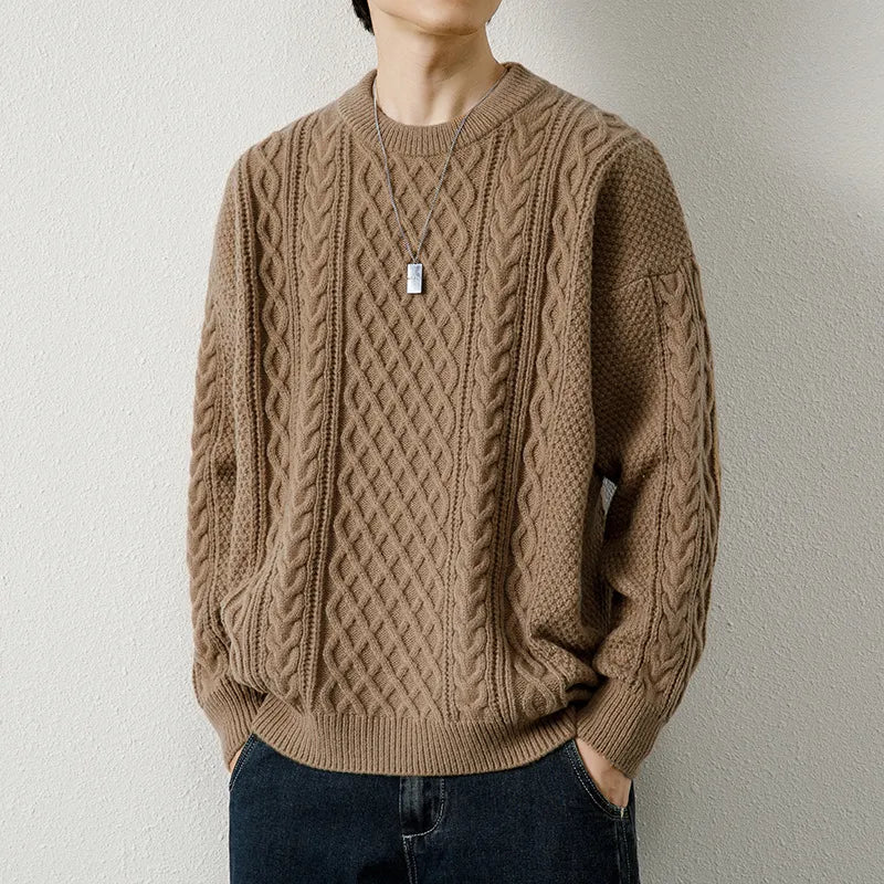 Cable Knit Crew Sweater