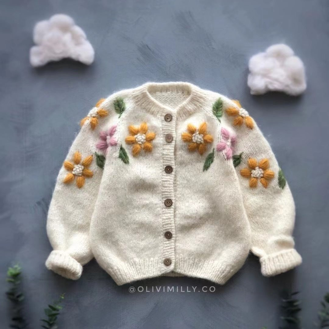 Girls' Thin Knit Cardigan