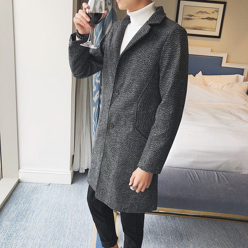 Mid-Length Wool Topcoat