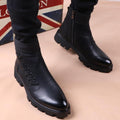 Lug Sole Biker Ankle Boots