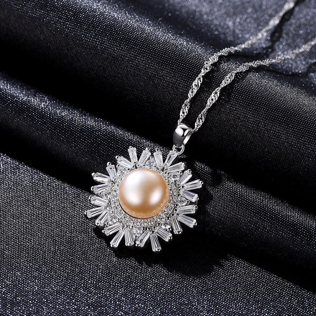 Pearl Snowflake Necklace