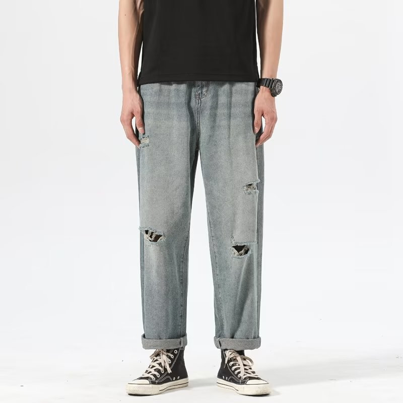 Lightweight Ripped Jeans