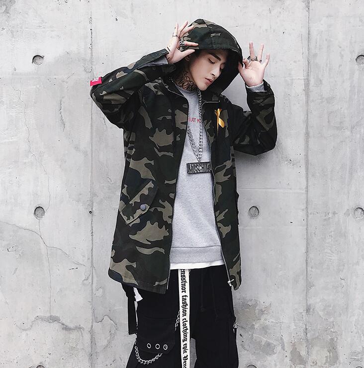 Camo Hooded Coat