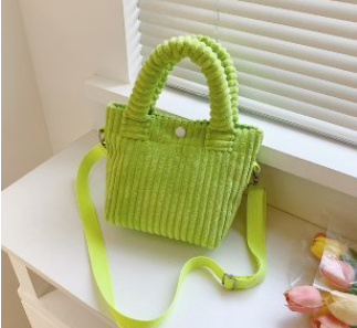 Corduroy Bucket Crossbody