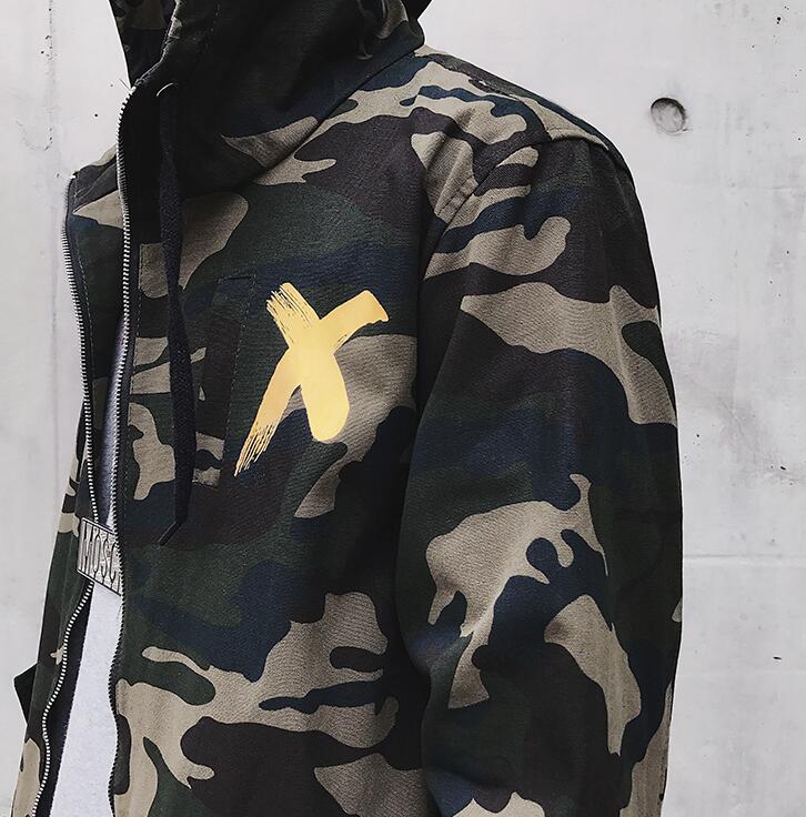 Camo Hooded Coat