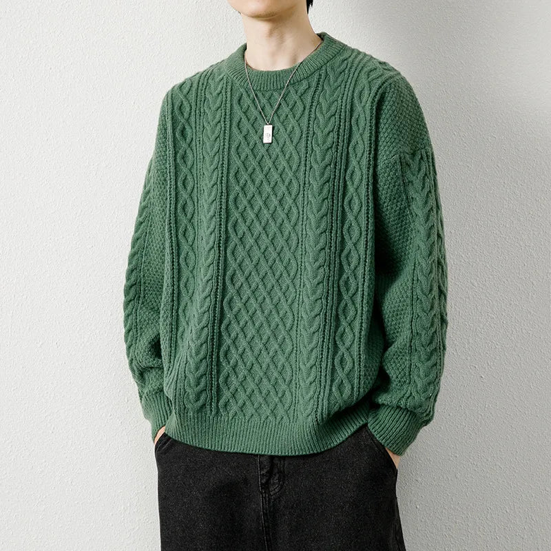Cable Knit Crew Sweater