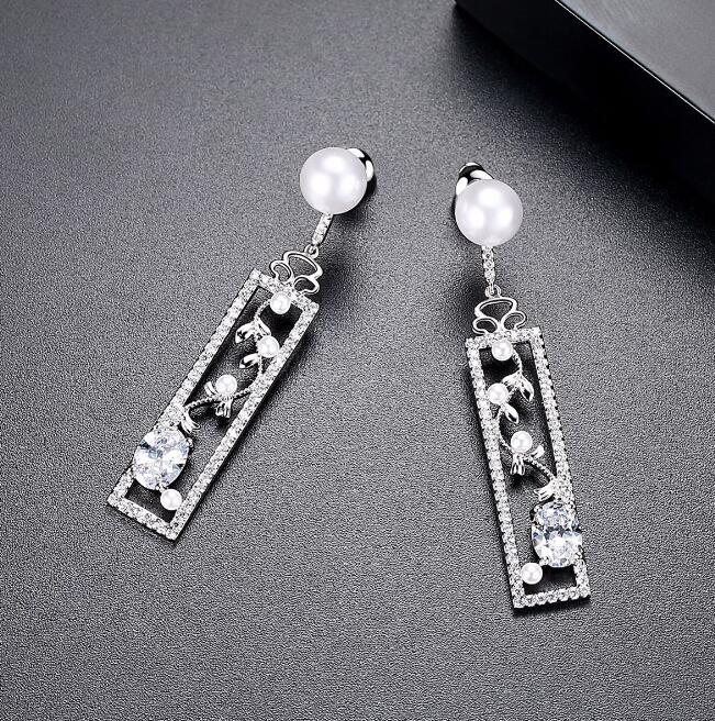 Opal Pearl Drop Earrings