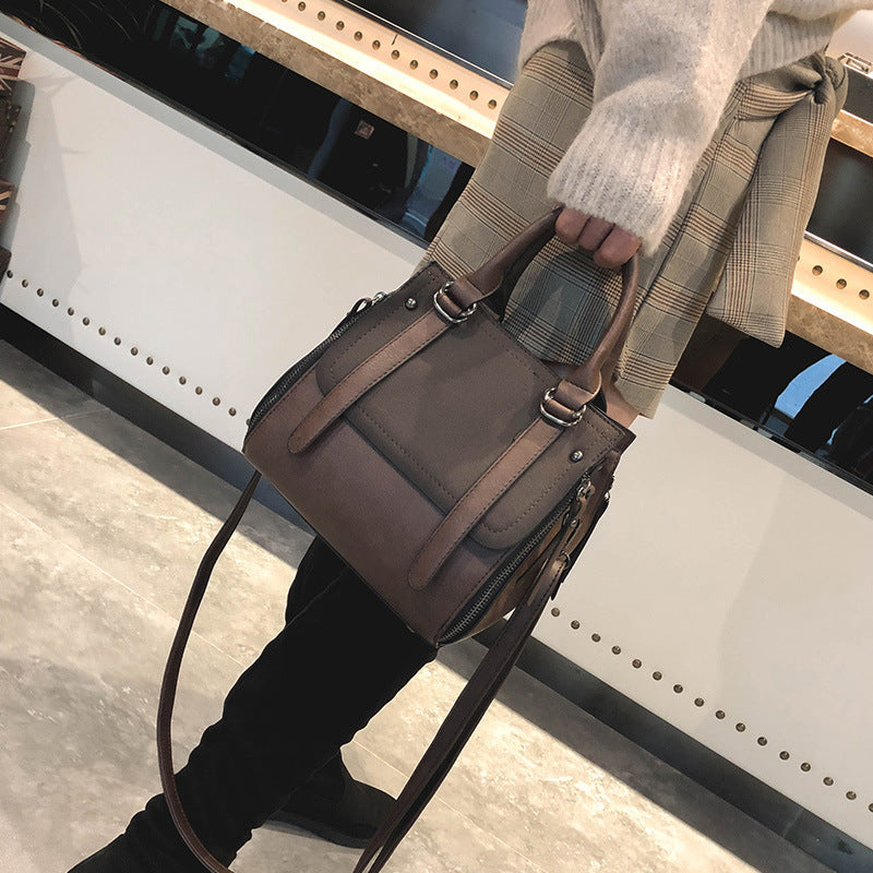 Retro Bucket Crossbody