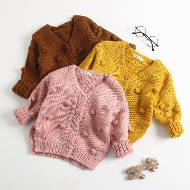 Kids' Bobble Knit Cardigan