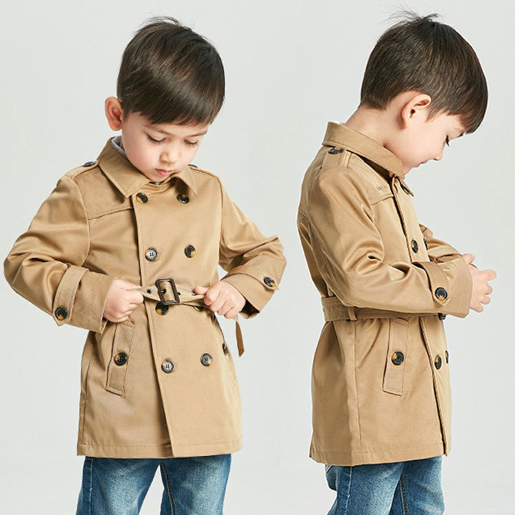 Boys' Long Trench Coat