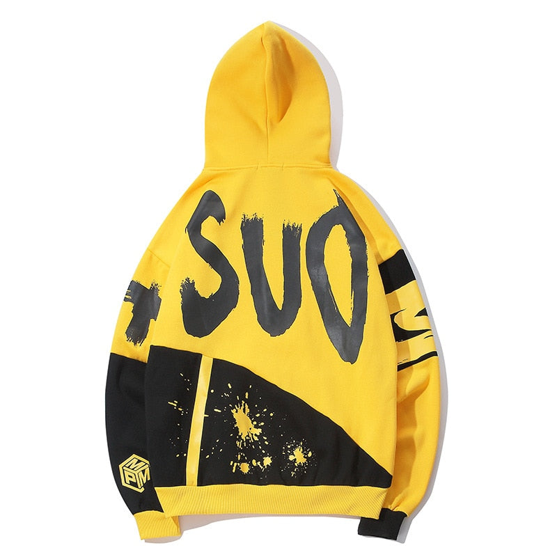 Color Block Fleece Hoodie