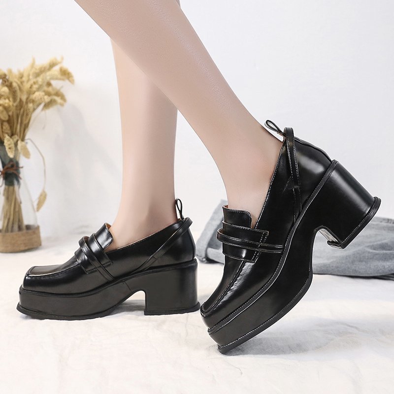 Chunky Heel Platform Loafers for Women - Fall 2021