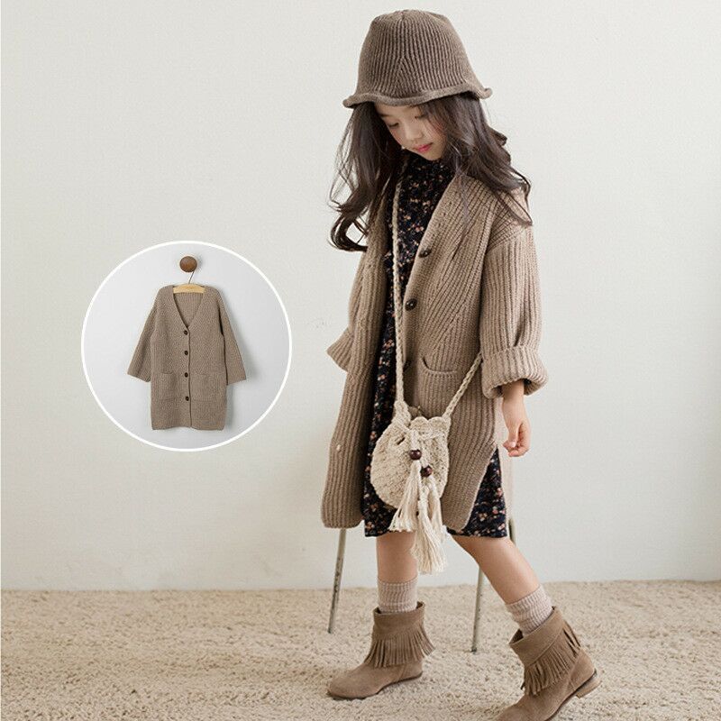 Girls' Knit Cardigan