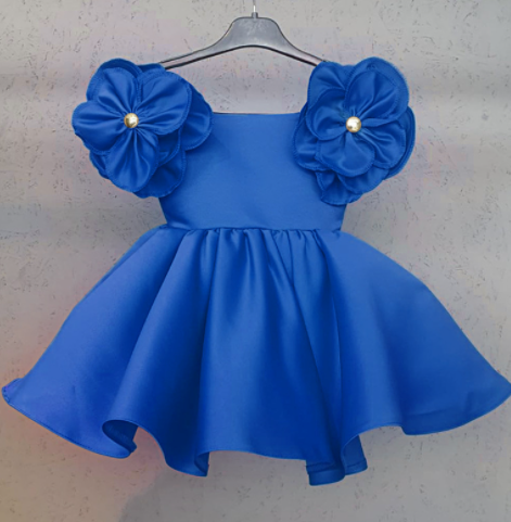 Girls' Floral Jacquard Dress
