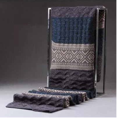 Men's Ribbed Knit Scarf