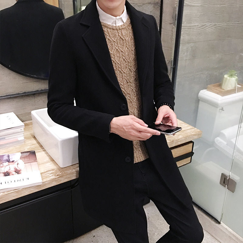 Slim Wool Trench Coat