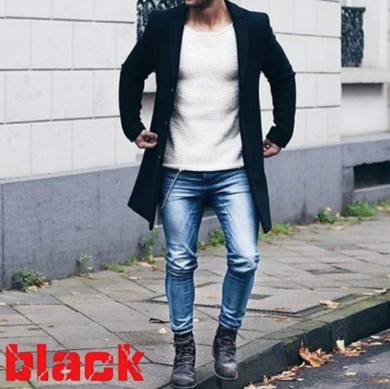 Slim Fit Wool Overcoat