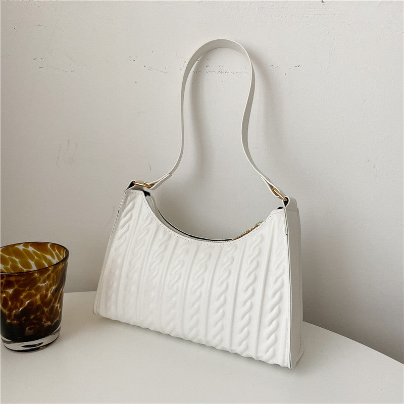Solid Tote Shoulder Bag