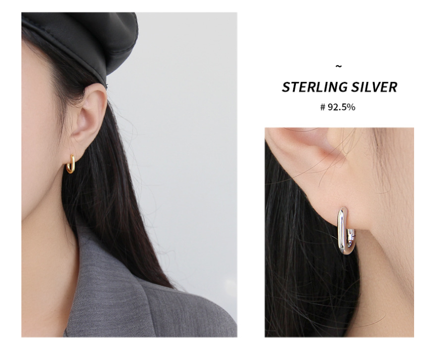 Oval Hoop Earrings