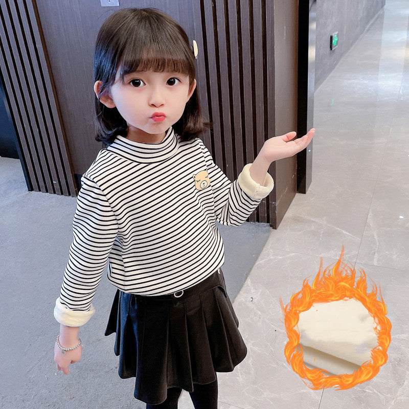 Girls' Fleece-Lined Sweater