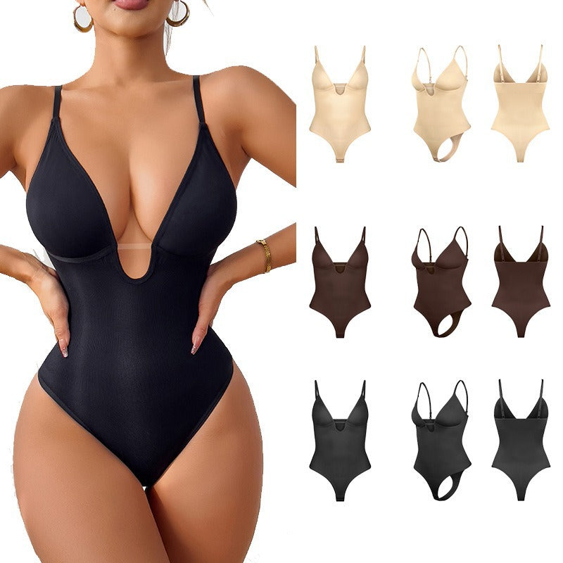 Deep V Sculpting Bodysuit