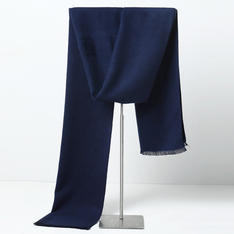 Men's Plaid Cashmere-Feel Scarf