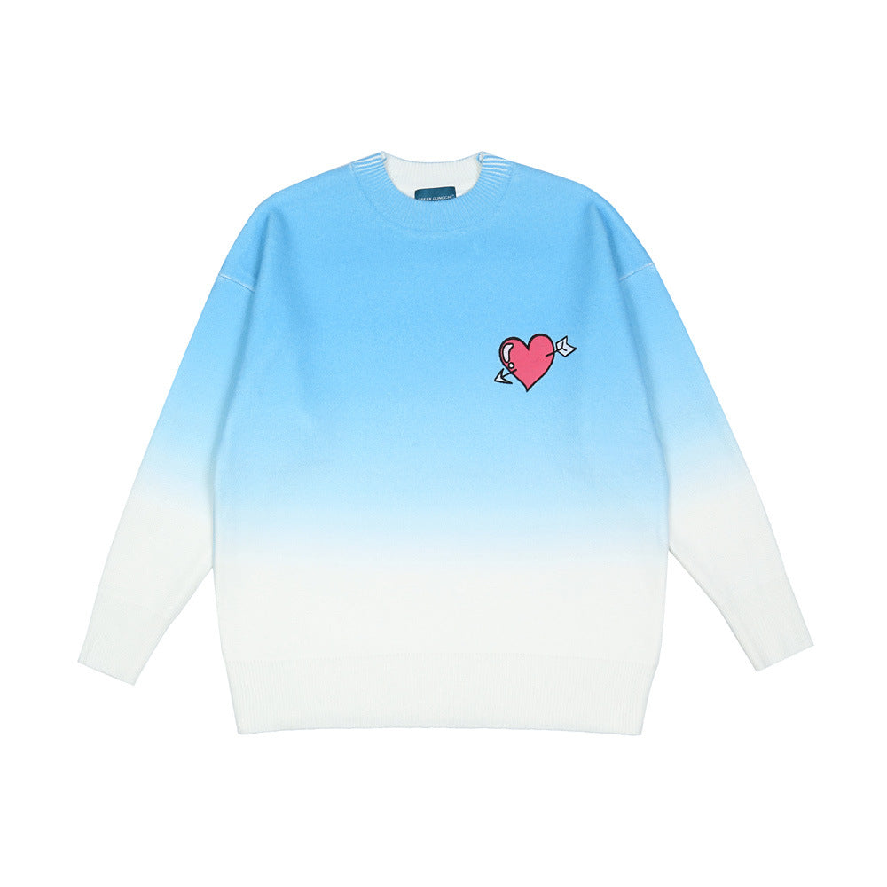 Gradient Heart Sweater