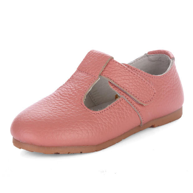 Kids' Leather T-Bar Shoes