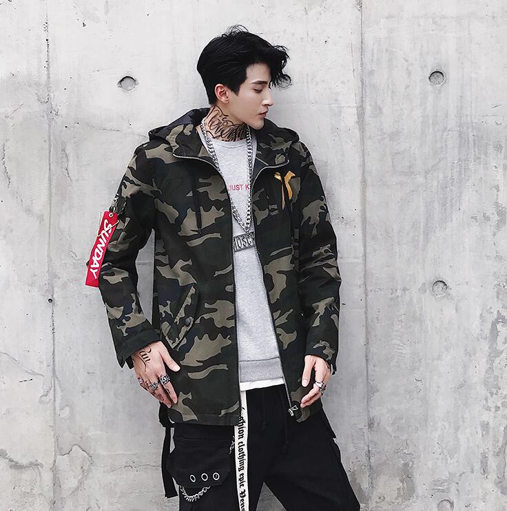 Camo Hooded Coat