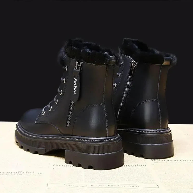 2023 Women's Warm Plush Mid-Calf Snow Boots