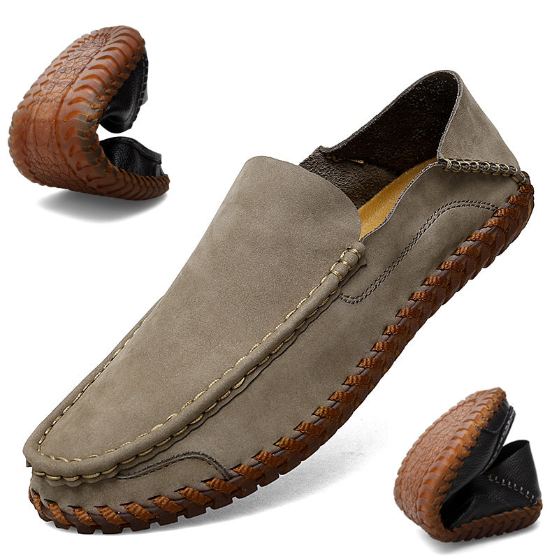 Breathable Casual Leather Driving Loafers for Men