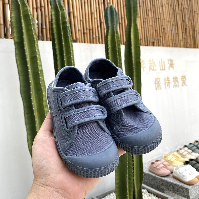 Kids' Canvas Strap Sneakers
