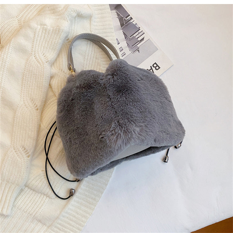 Plush Bucket Bag